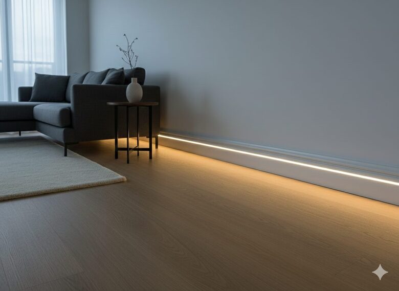 LED lentas iestrāde grīdlīstē (tekošie metri)